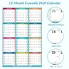 2025 Yearly Wall Calendar - Dry Erase Calendar 2025, Jan.