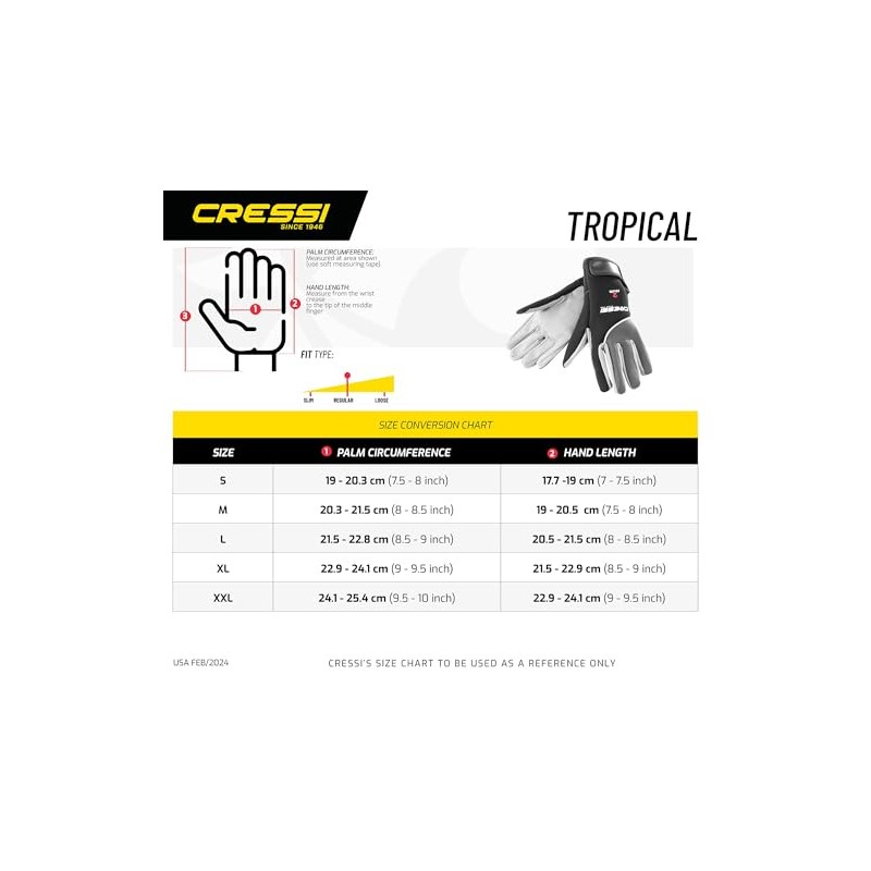 Cressi Tropical 2mm, black/orange, XXL