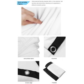 Divine Source 120 Inch Projector Screen – Portable, Foldable & Wrinkle-Free Screen Projector for Home Cinema – Outdoor Projector Screen & Projection Screens for Bedroom & Travel