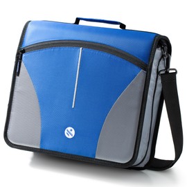 Kinbashi Zipper Binder, 1 Inch 3 Rings Binder with Internal Pockets and Dividers, 375 Sheet Capacity, Fits Standard Size File Folders, Grey