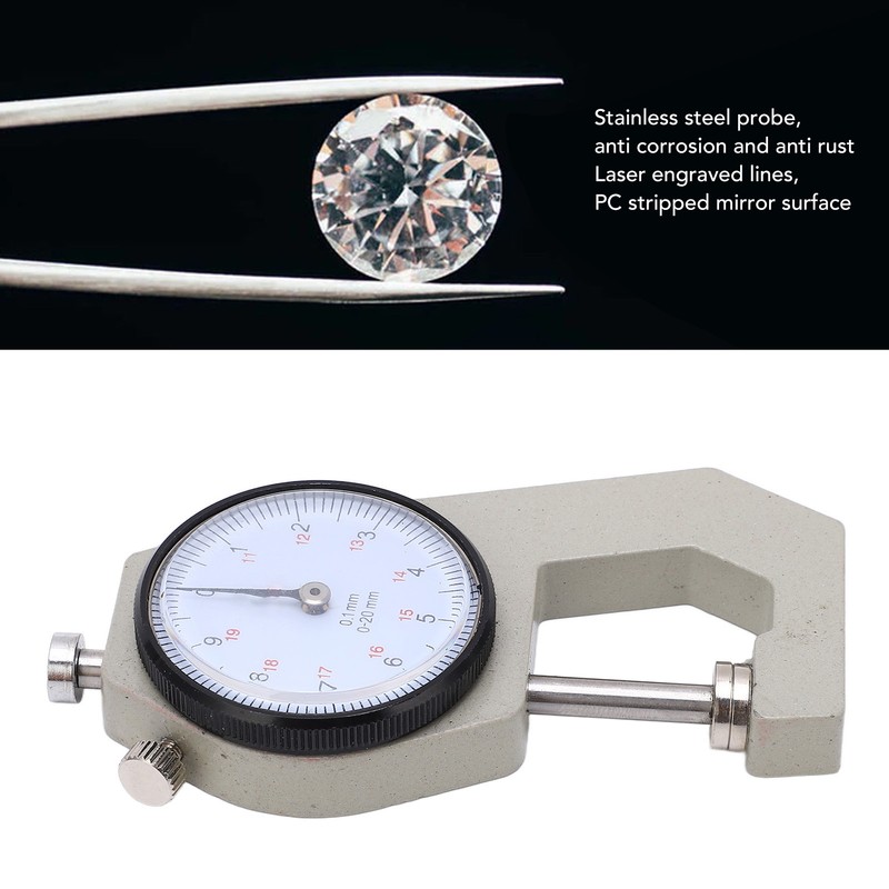 Thickness Gauge Portable Clear Scale Pointer Display Wear Resistant Thickness