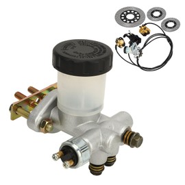 ATV Brake Master Cylinder Go Kart Hydraulic Master Brake Cylinder for Quad Kart ATV UTV Hydraulic Brake Master Cylinder Go Kart Metal Master Cylinder