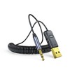 Aux Wireless Adapter, Automotive USB 2.0 to 3.5 mm Jack