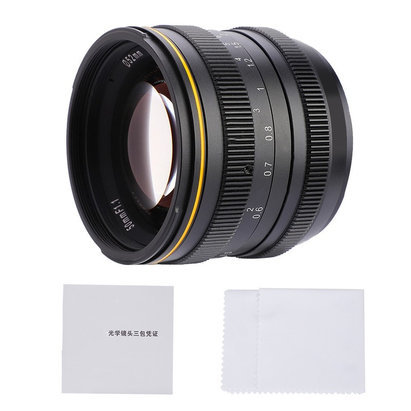 Kamlan 50mm f1.1 APS-C Large Aperture Manual Focus Lens for