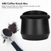Coffee Knock Box ABS Black Grind Disposal Dump Bin with