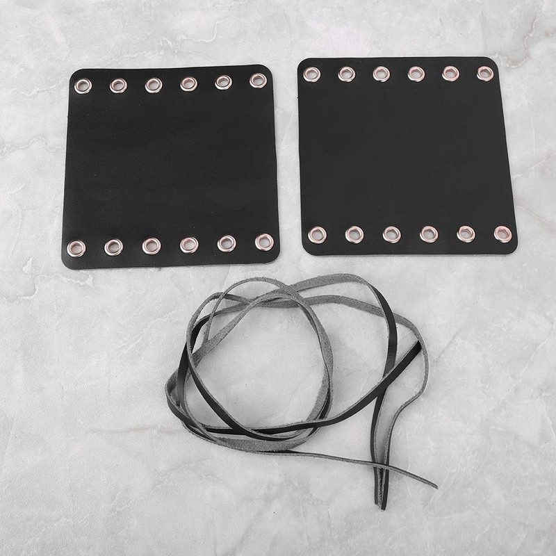 Leather Motorcycle Handlebar Grips, 2PCS Motorcycle Leather Handlebar Hand Grip