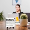 GHTRP Reading Lover Wooden Sign - Book Lover Definition -