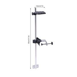 YIYIBYUS Fish Finder Bracket Portable Universal Fishfinder Mount 360 Degrees Adjustable Rotating Transducer Holder Rack Stand for Kayak Boat Canoe Fishing Accessories