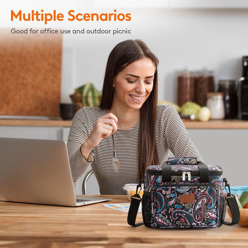 Lifewit Medium Lunch Bag 12-Can (8.5L) Insulated Lunch Box Soft