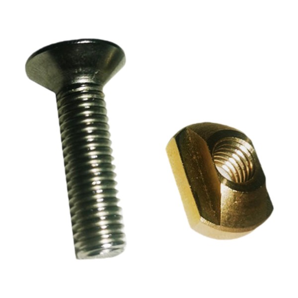 perfeclan M8 Hydrofoil T Nut and Screw Mounting Hardware Kit,