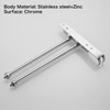Chrome Rotating Towel Rack Stainless Steel Adjustable Towel Rack Bathroom
