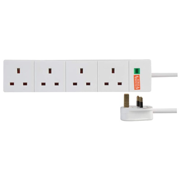 Pro Elec 9988S-5 m 4 Gang Surge Protected Extension Lead,
