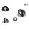 Lux Sany 819 Set 5 Topes Magnéticos P Puerta-piso Acero