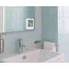 infactory Bathroom Hanging Clock: Set of 2 Bathroom Clock Thermo/Hygrometer