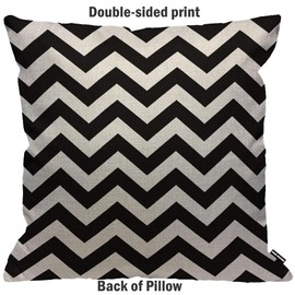 HGOD DESIGNS Cushion Cover Chevron Hipster Boho Chic Aztec Tribal Mexican Texture Zigzag Throw Pillow Cover Home Decorative for Men/Women living room Bedroom Sofa Chair 18X18 Inch