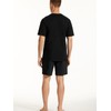 Uncover by Schiesser Men's Short Pyjamas, black