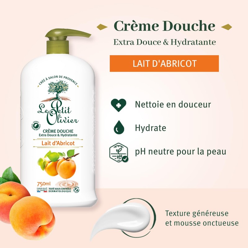 Le Petit Olivier Shower Apricot Milk