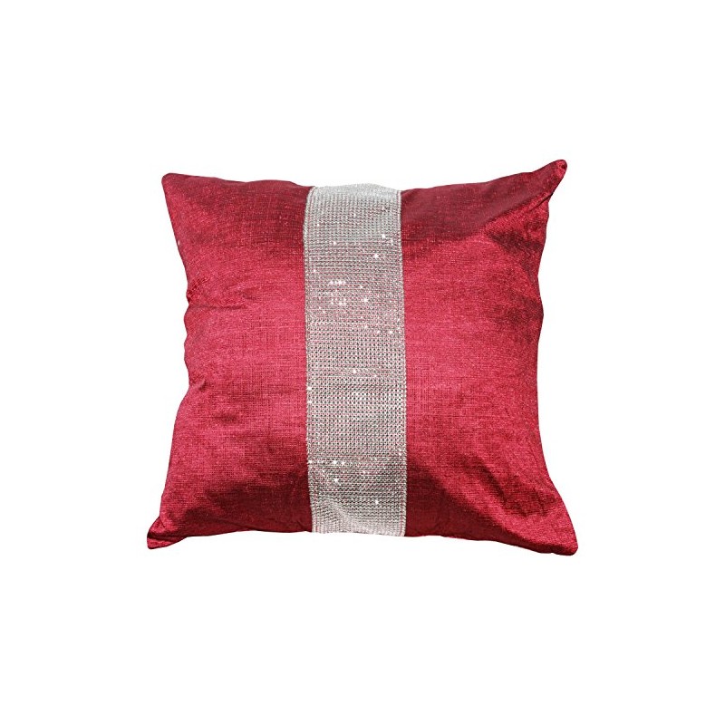 Emma Barclay Eclat - Diamante Panel Velvet Cushion Cover in