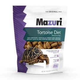 Mazuri Tortoise Food Pellets for Tropical and Forest Species 1.25 Pound Pack