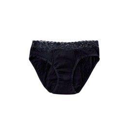 Barepanties MAYA absorbant period underwear for women washable (US, Alpha, Medium, Regular, Regular, Black)