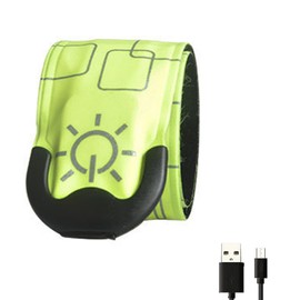 LED Bracelet USB Rechargeable Light Up Armbands Night Safety Gear for Outdoor Jogging Running Cycling Camping Sports