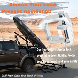 iFJF Mounting Clamps Truck Caps Camper Shell Clamps Replacement for Chevy Silverado Sierra Dodge Ram 1500 2500 3500 F150 F250 Titan 6 Pack Silver