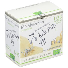 TEREX STUDIO TR35023 1/35 M4 Sherman Tank Light Scope Guard Set for Cast Body (2 Cars) Plastic Model Parts