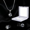 Set de Collar y Aretes con Caja de Almacenamiento de