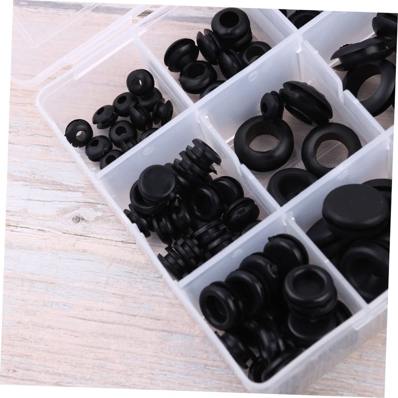 iplusmile 125pcs Rubber Seal Gasket Kit with Box Heat-Resistant Elastic