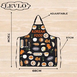 Tteokbokki Asia Cuisine Lover Kitchen Apron Mom Dad BFF Korean Food Cooking New Home Apron (KOREAN FOOD)