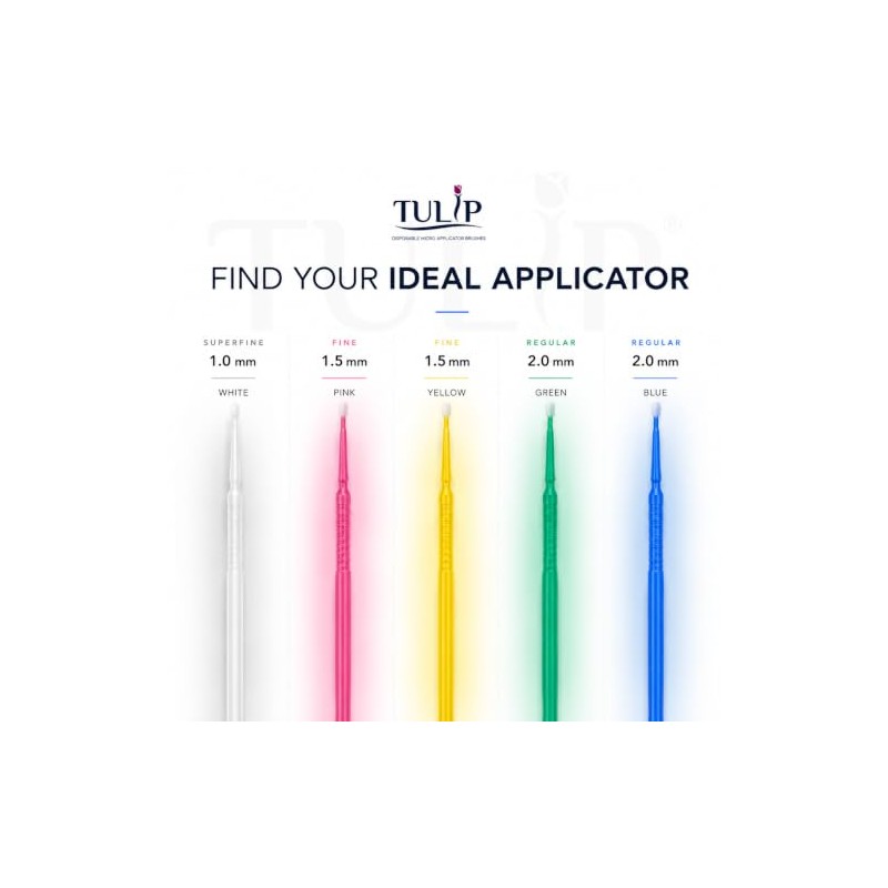 Tulip 400 cepillos de microaplicador regulares – Microcepillos dentales desechables
