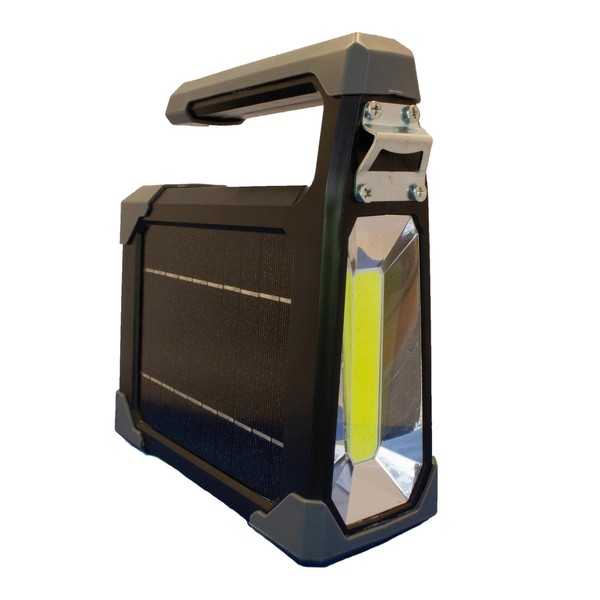 GAMA SONIC Solar-Powered Emergency Flashlight and Camping Lantern with USB