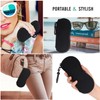 MoKo Eyeglass Soft Case, Zippered Neoprene Sunglasses Pouch with Clip