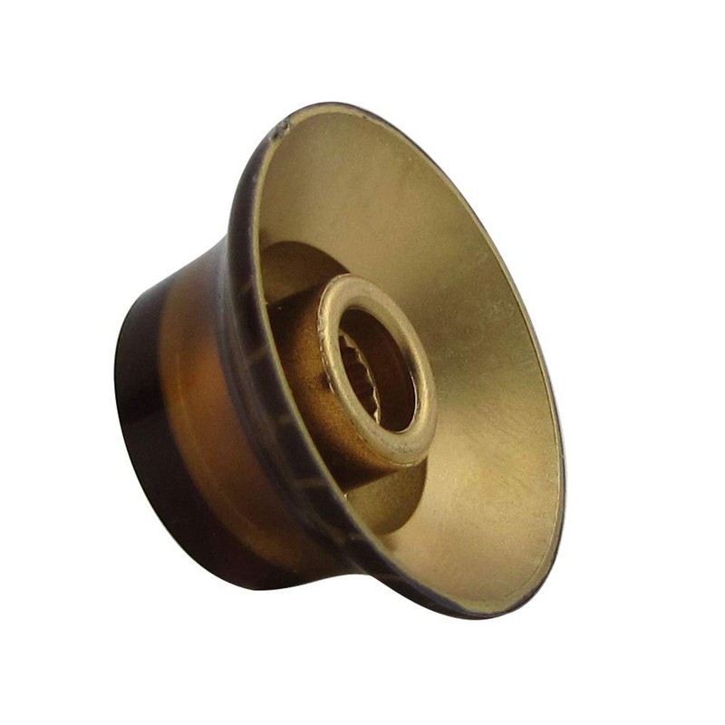 FLEOR 4pcs LP Guitar Knobs Amber Top Hat Style Speed
