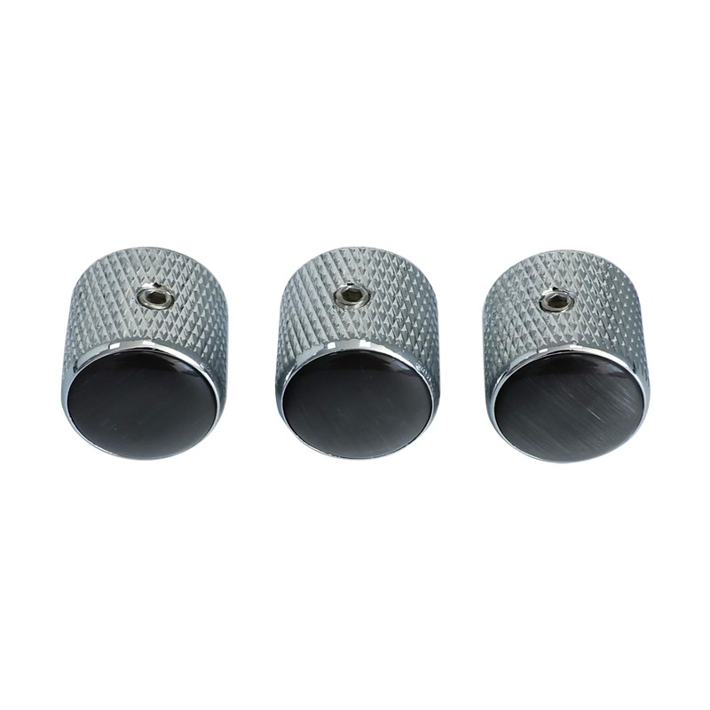 OVSAL 3PCS Electric Bass Guitar Knobs Synthetic Cat's - Eye