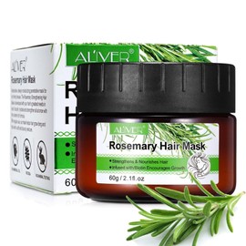 P-Beauty Rosemary Hair Mask 60 g - Intensive Hair Treatment for Dry, Frizzy & Coloured Hair | Rosemary Oil Hair Mask Anti-Split Ends | Hair Care Rosemary, Makes Combing & Styling Easier