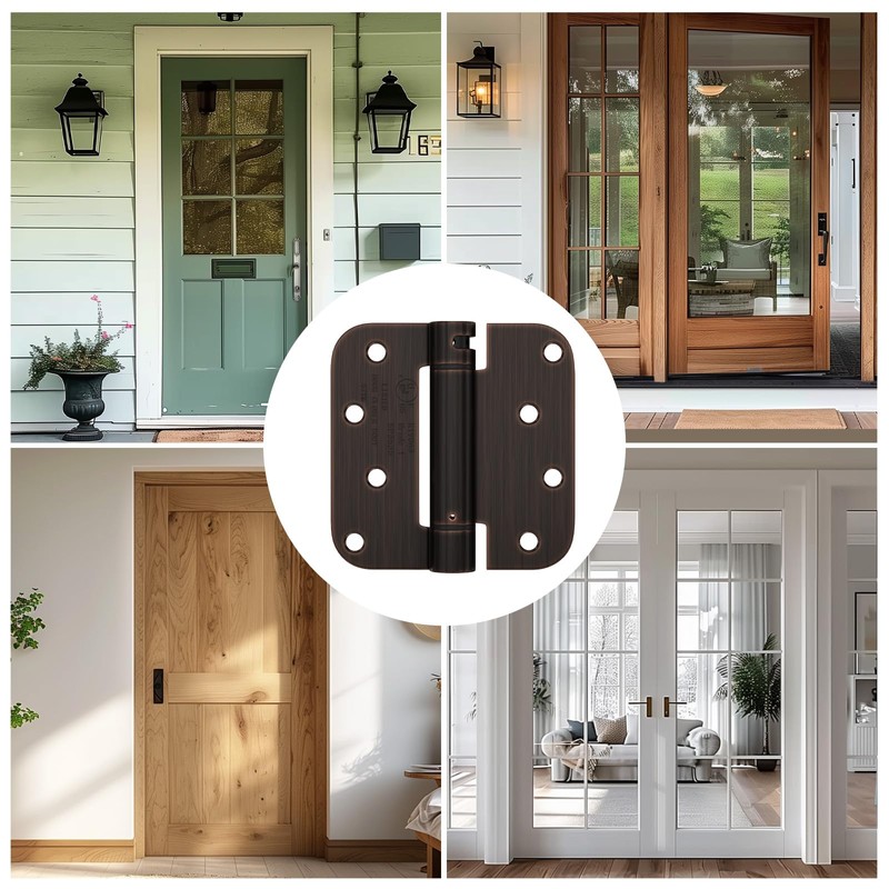 Haidms Self Closing Door Hinges 3 Pack Oil Rubbed Bronze