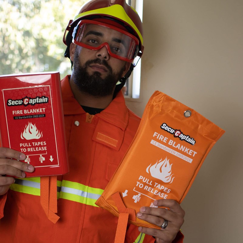 SecuCaptain Emergency Fire Blanket for Home and Kitchen - 40"x40"