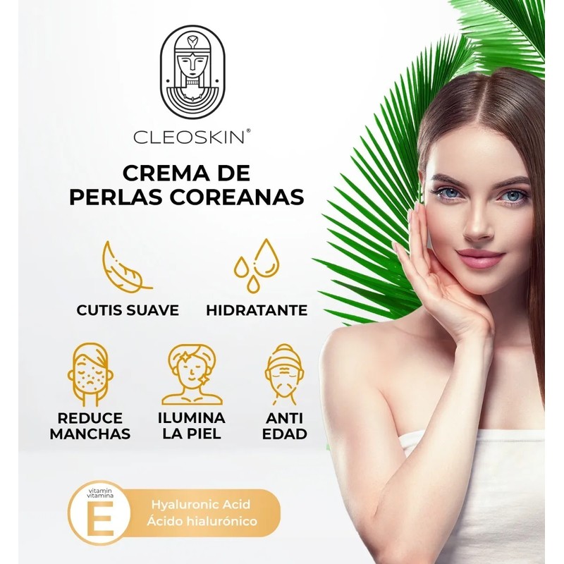 Crema Facial Iluminadora en Perlas | Con Vitamina E y