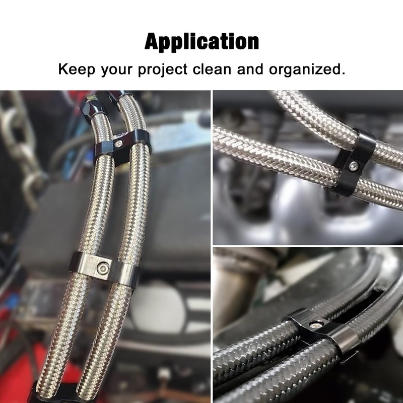 EVIL ENERGY 12AN Hose Separator Clamp, AN12 Fuel Line Mounting