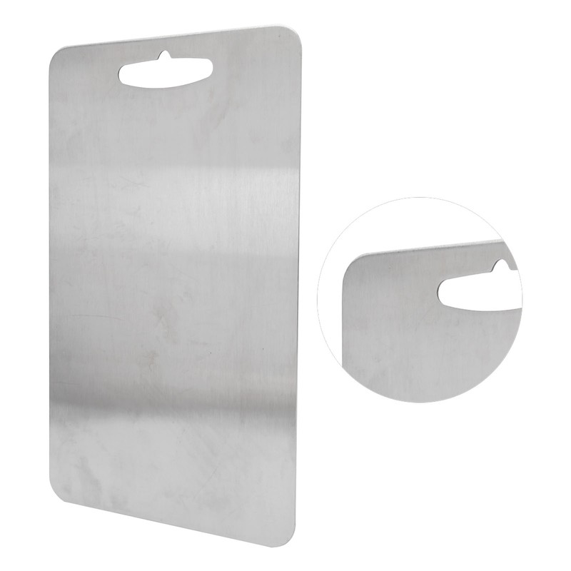 Cutting Board Multifunctional Double‑sided Stainless Steel Chopping Board for Kitchen