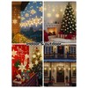 BEEWIN Christmas Snowflake Icicle Lights,8.2 FT 144 LED Curtain Lights
