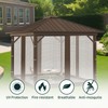 Hiviva Replacement Gazebo Mosquito Netting 10' x 10',Universal Netting for