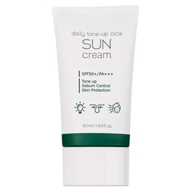 Pretty Daily Tone-Up Cica Sun Cream SPF50+ PA+++, 50ml, 1 piece / 프레티 데일리 톤업 시카 선크림 SPF50+ PA+++, 50ml, 1개