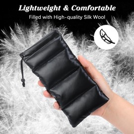 MoKo Soft Glasses Case, Portable Lightweight Sunglasses Case Easy to Use, Protective Glasses Pouch with Drawstring Closure for Women Men, Black