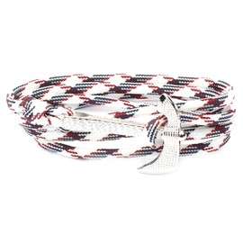 Glücksarmband Flechten Wachsendes Knoten Bracelet Für Teen Männer Frauen, Charm Freundschaft Einstellbares Armband Binden aus Segeltau, Talisman Partner Armbänd Handgefertigt (Weiß & Rot)