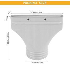 Air Conditioning Exhaust Hose Adapter Window, Flat Window Exhaust Hose, Window Feed-Through Air Conditioning Roof Window Adapter, Air Window Adapter for Portable Air Conditioning Dryers