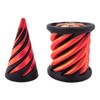 Impossible Pyramid Passthrough Sculpture, Printed Rotating spirals Cone Fidget Toy,