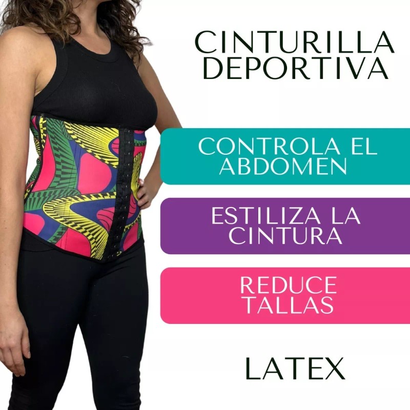 Bravezza Faja Cinturilla Latex Deportiva Reduce Modela Baja Peso
