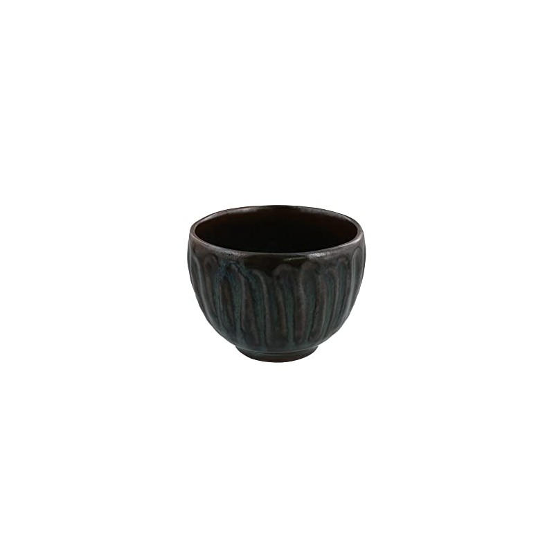 Tableware East km-B1-1007-002 Loose Bowl of Handmade Earth, Kurokyun Kiln
